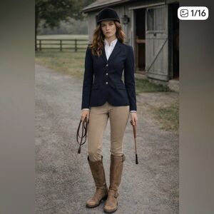 Clarks Brown Leather Boots Size 8 100% Genuine Leather Classic Tall Riding Style